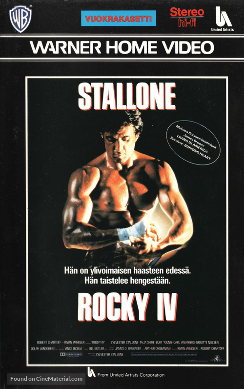 Rocky IV - Finnish VHS movie cover