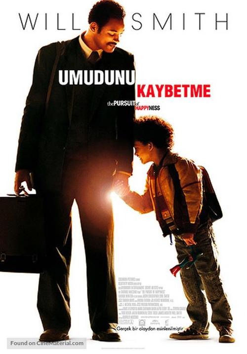 The Pursuit of Happyness - Turkish Movie Poster