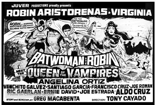 Batwoman and Robin Meet the Queen of the Vampires - Philippine Movie Poster