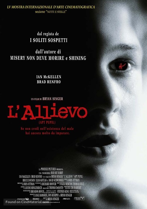 Apt Pupil - Italian Movie Poster