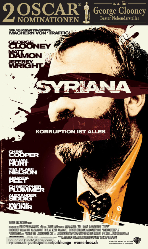Syriana - Swiss poster