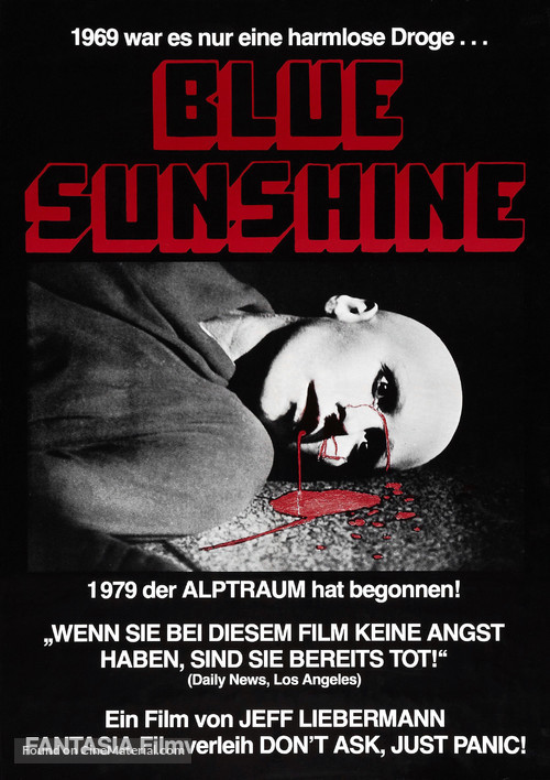 Blue Sunshine - German Movie Poster