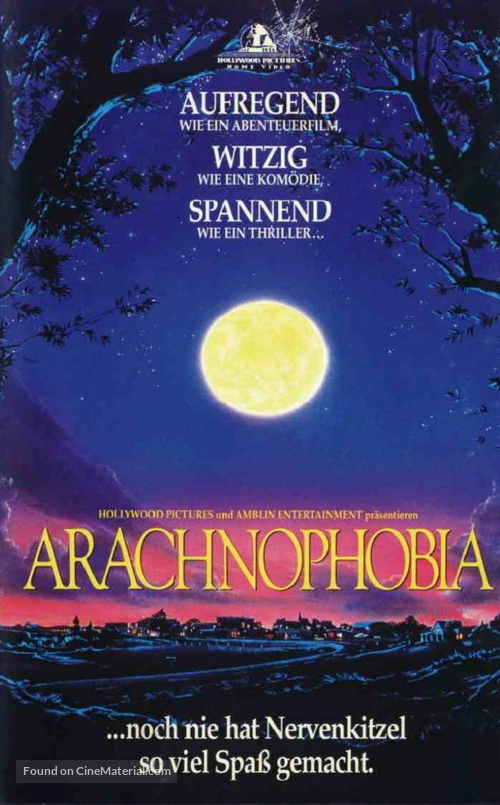 Arachnophobia - Italian VHS movie cover