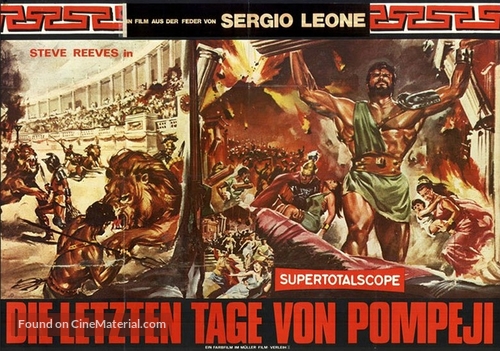 Ultimi giorni di Pompei, Gli - German Movie Poster