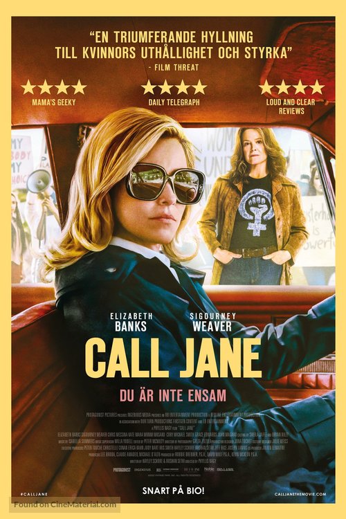 Call Jane - Swedish Movie Poster