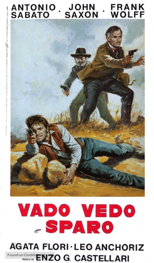 I tre che sconvolsero il West - vado, vedo e sparo - Italian Movie Poster