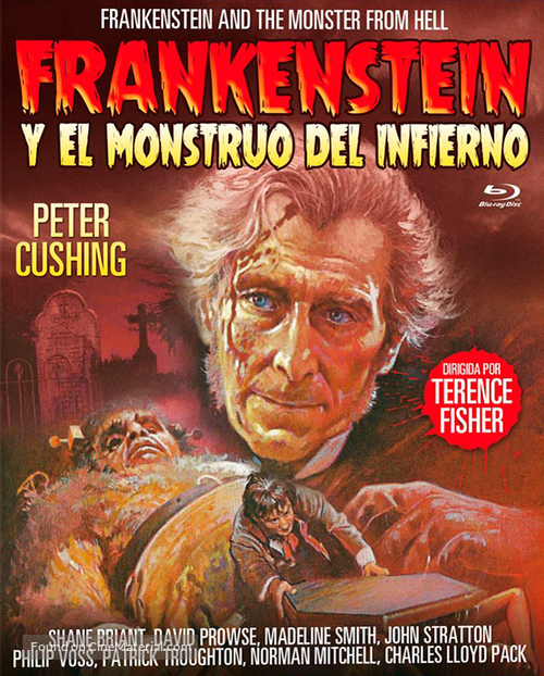 Frankenstein and the Monster from Hell - Spanish Blu-Ray movie cover