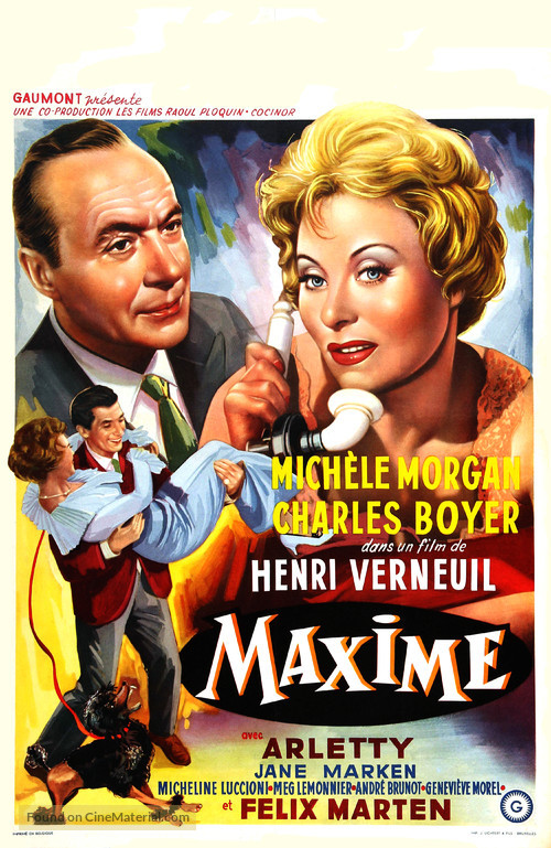 Maxime - Belgian Movie Poster