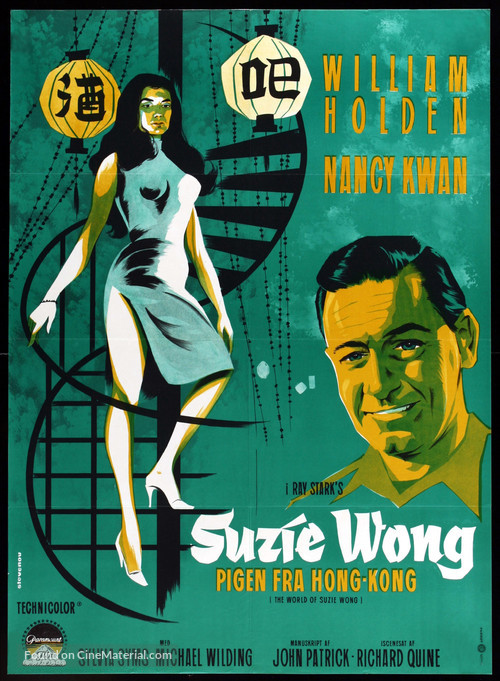The World of Suzie Wong - Danish Movie Poster