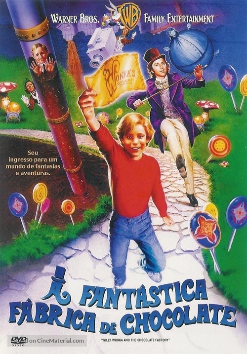 Willy Wonka &amp; the Chocolate Factory - Brazilian DVD movie cover