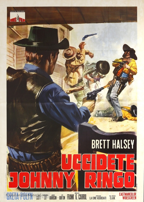 Uccidete Johnny Ringo - Italian Movie Poster