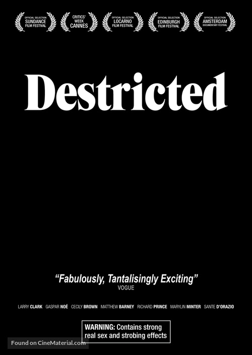 Destricted - DVD movie cover