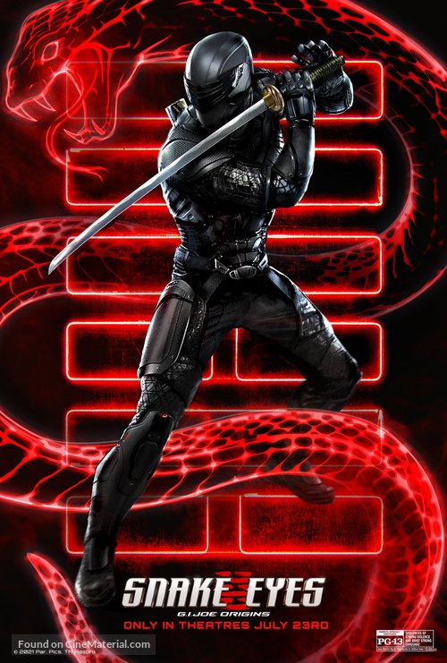 Snake Eyes G.I. Joe Origins (2021) movie poster