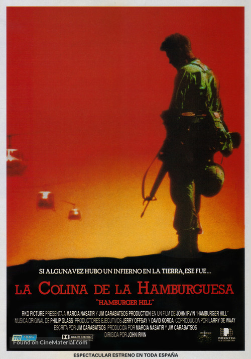 Hamburger Hill - Spanish Movie Poster