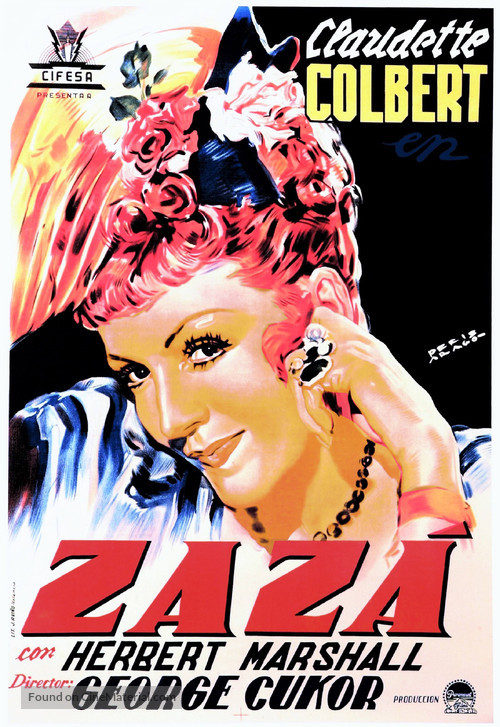 Zaza - Spanish Movie Poster