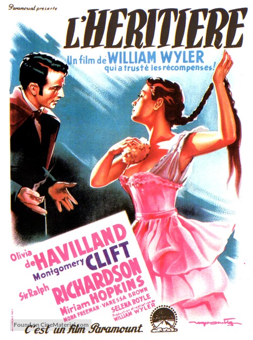 The Heiress - French Movie Poster