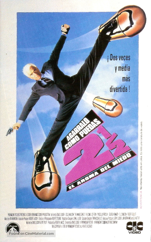 The Naked Gun 2&frac12;: The Smell of Fear - Spanish VHS movie cover