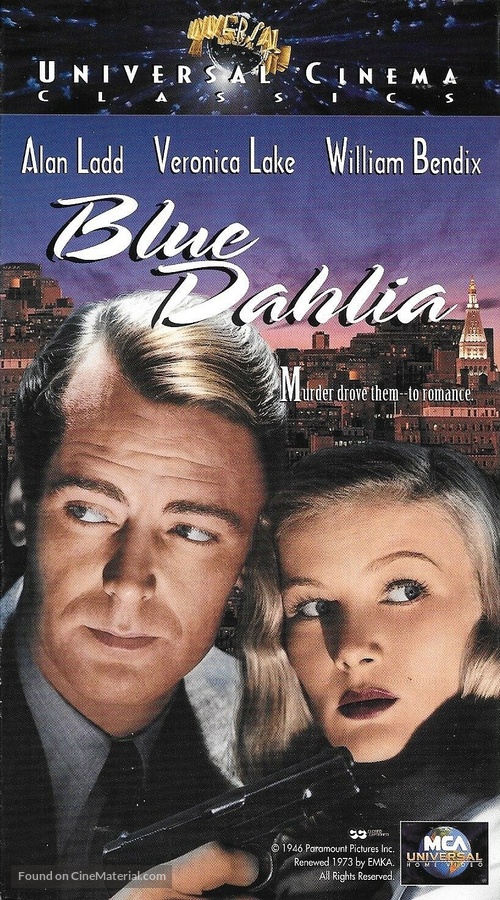 The Blue Dahlia - VHS movie cover