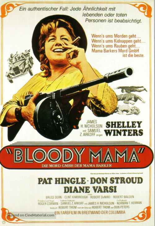 Bloody Mama - German Movie Poster