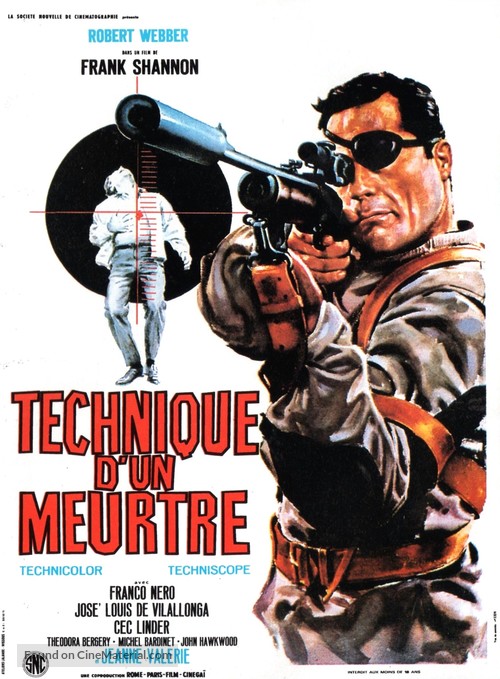 Tecnica di un omicidio - French Movie Poster