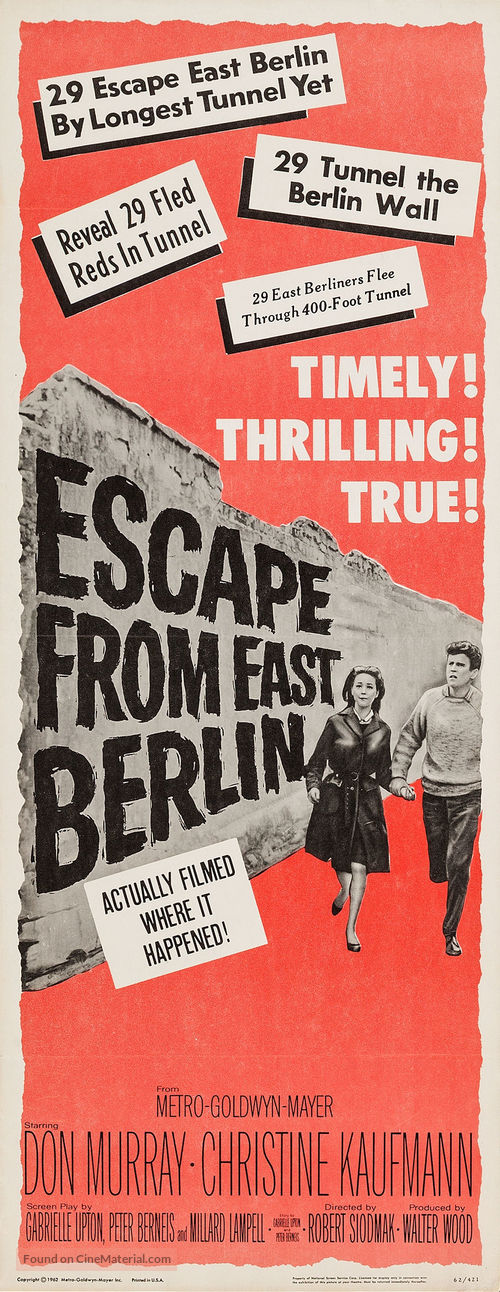 Escape from East Berlin - Movie Poster