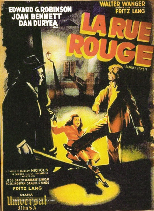 Scarlet Street - French Movie Poster