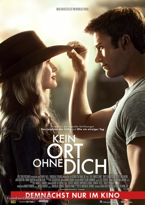 The Longest Ride - German Movie Poster