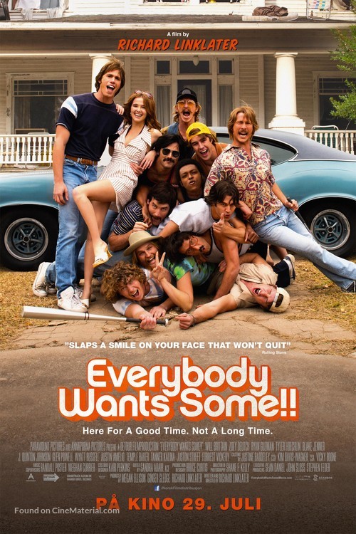 Everybody Wants Some - Norwegian Movie Poster