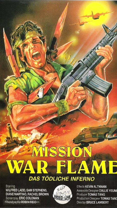 Mission War Flame - German VHS movie cover