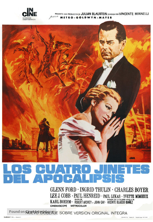 The Four Horsemen of the Apocalypse - Spanish Movie Poster