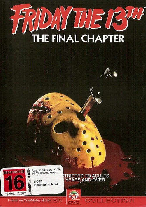 Friday the 13th: The Final Chapter - New Zealand DVD movie cover