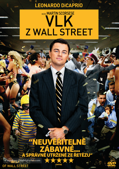 The Wolf of Wall Street - Czech DVD movie cover