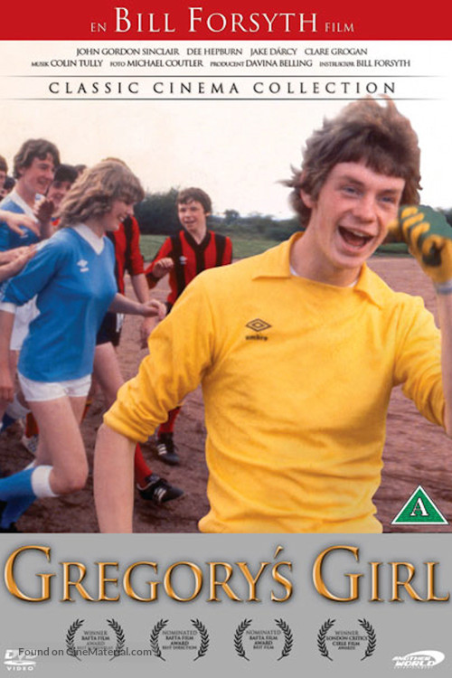 Gregory&#039;s Girl - Danish DVD movie cover