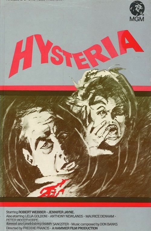 Hysteria - British VHS movie cover