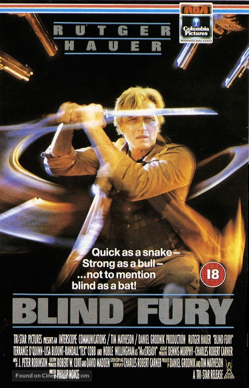 Blind Fury - British VHS movie cover