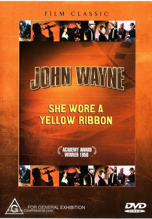 She Wore a Yellow Ribbon - Australian DVD movie cover