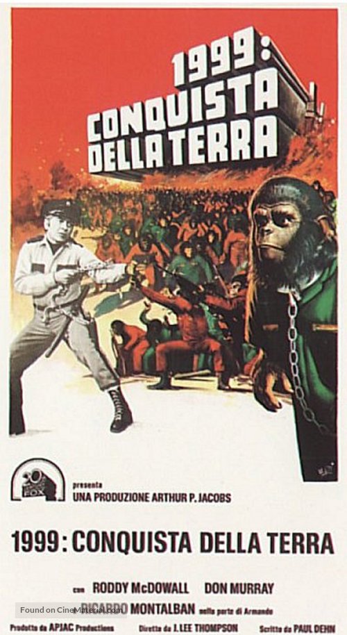Conquest of the Planet of the Apes - Italian Movie Poster