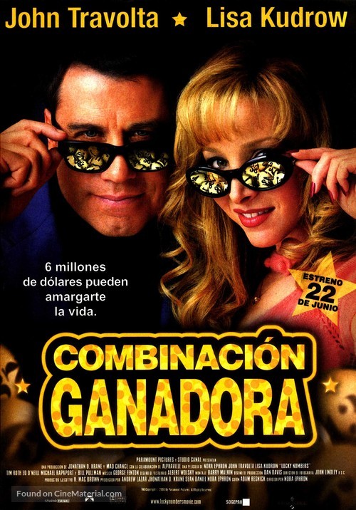Lucky Numbers - Spanish Movie Poster