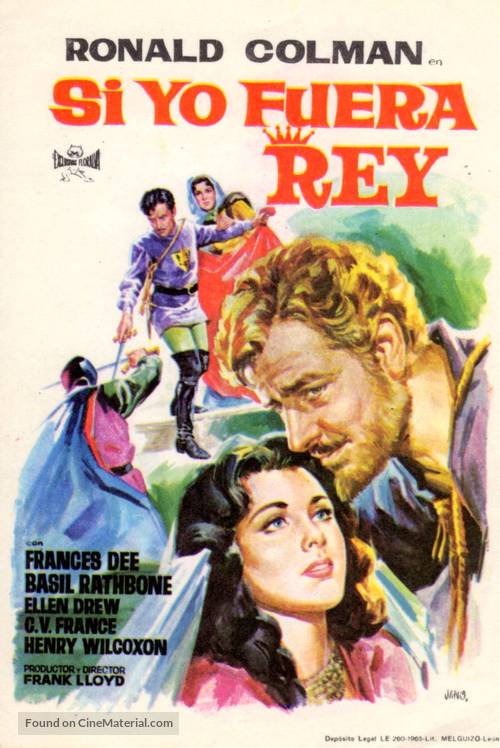 If I Were King - Spanish Movie Poster