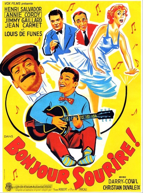 Bonjour sourire! - French Movie Poster