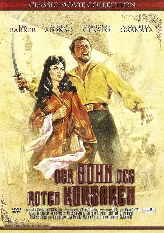 Il figlio del corsaro rosso - German DVD movie cover