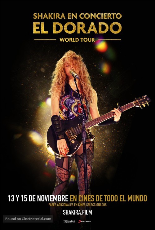 Shakira In Concert: El Dorado World Tour - Chilean Movie Poster