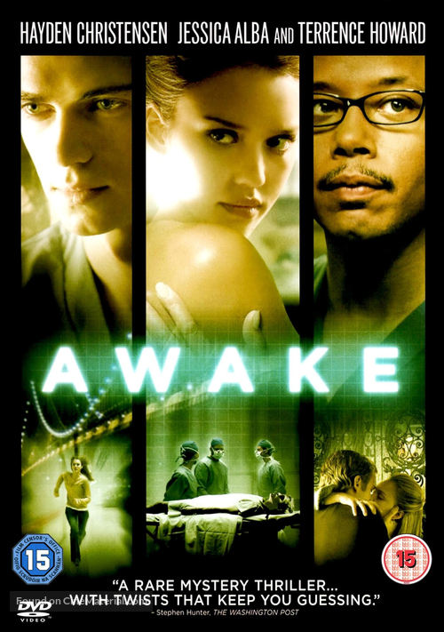 Awake - British DVD movie cover