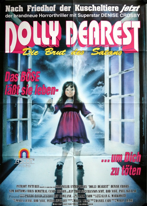 Dolly Dearest - German Video release movie poster