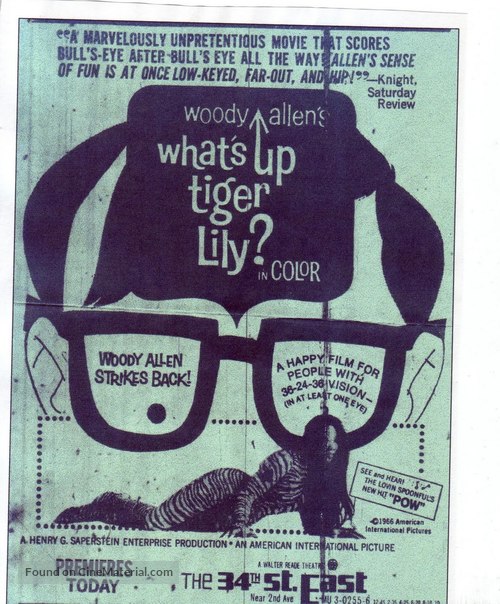 What&#039;s Up, Tiger Lily? - Movie Poster