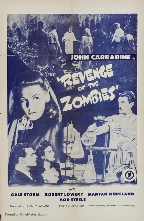 Revenge of the Zombies - Re-release movie poster