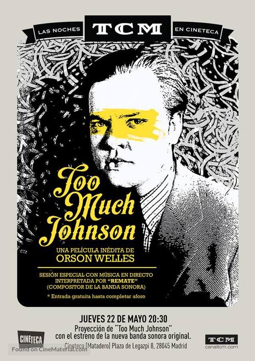 Too Much Johnson - Spanish Movie Poster