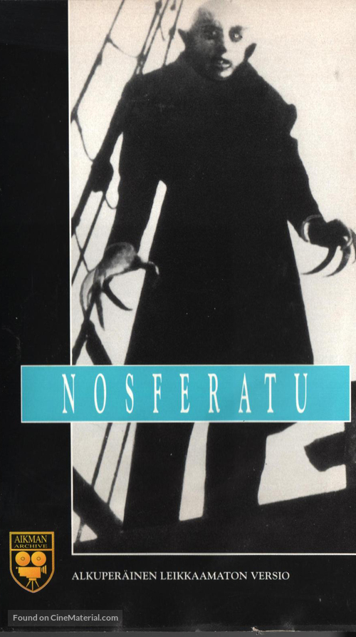 Nosferatu, eine Symphonie des Grauens - Finnish VHS movie cover