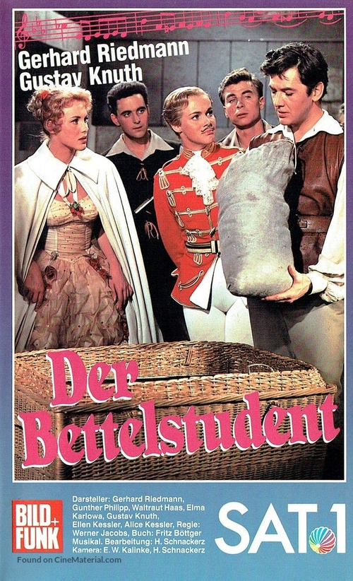 Der Bettelstudent - German VHS movie cover