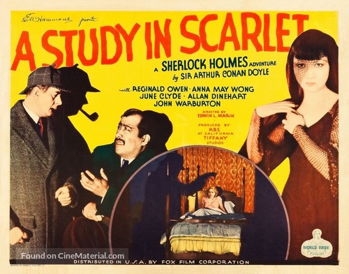 A Study in Scarlet - Movie Poster